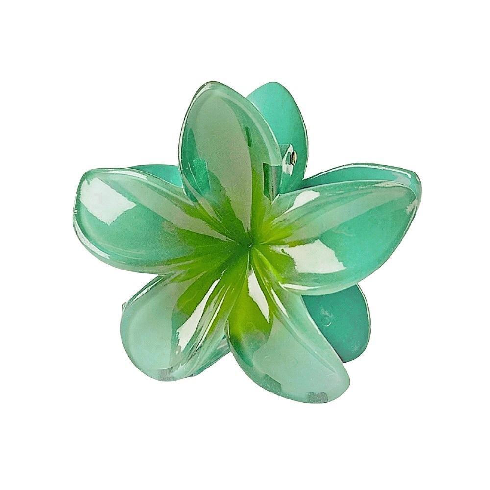 

2025 New Hawaiian Gradient Hair Clips Women Flower Hair Claws Shark Hairpins Vacation Beach Style Hairpins Hair Accessories