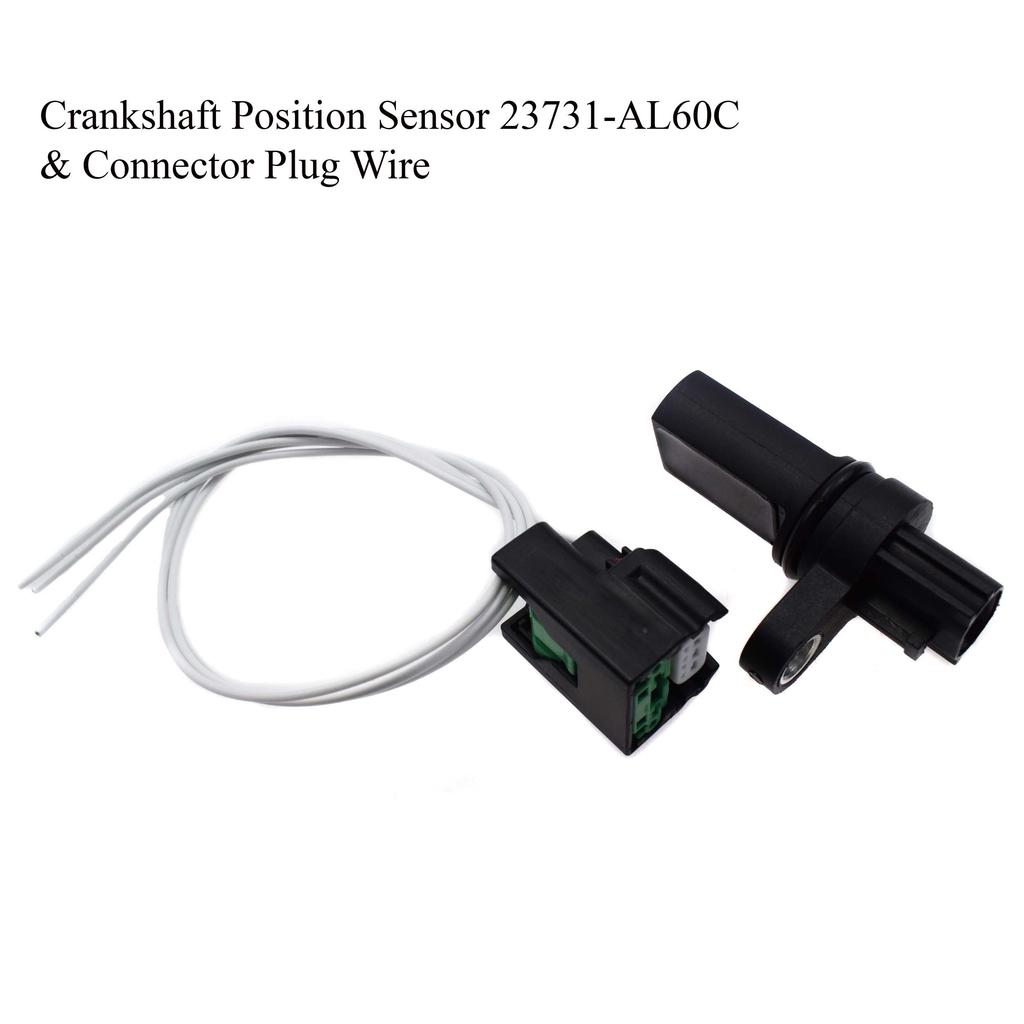 Kamaksel- eller veivakselposisjonssensor Venstre eller Høyre + eller Koblingsplugg For Infiniti Nissan 23731-6J90B 23731-AL61A 23731-AL60C