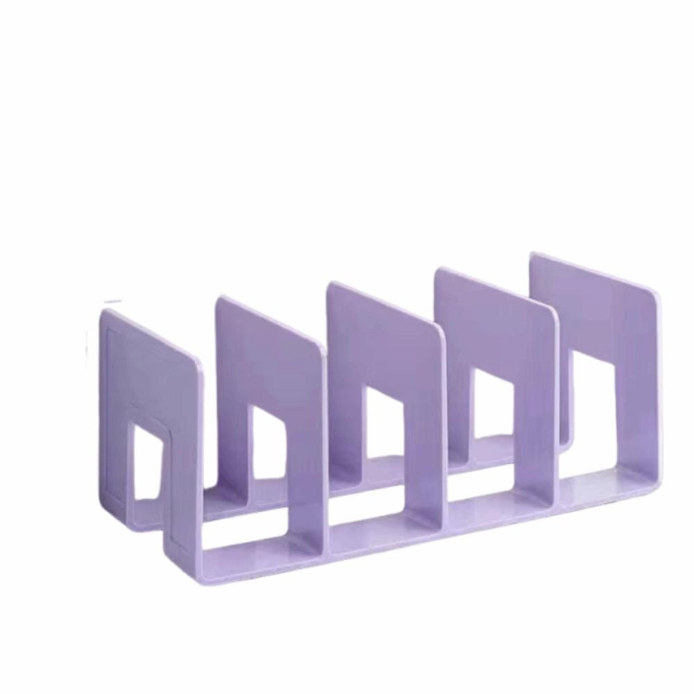 4 Grids Design Bag Storage Shelf Divider Clear Acrylic Purse Display Stand  Office Stationery