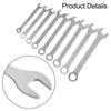 Set de 14 chei metrice 8mm-24mm, chei inelare cu 12 puncte în formă de floare de prun și chei combinate cu cap deschis, kit pentru reparații casnice/în garaj