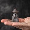 Japanese Gilding Iron Glaze Meditation Incense Coil Burner Agarwood Sandalwood Incense Bracket Incense Holder Sets Zen Decor