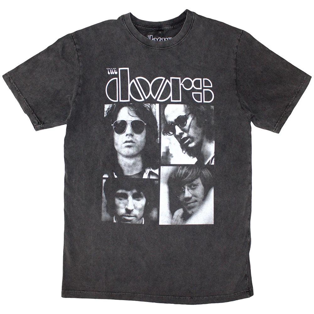 Футболка The Doors Stone Wash: Квадраты ОФИЦИАЛЬНО НОВЫЙ 2XL