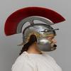 Handmade Roman Trooper Helmet with Red Plume Historical Costume Armor Helm LARP, Cosplay, Reenactment Display  Halloween Gifts