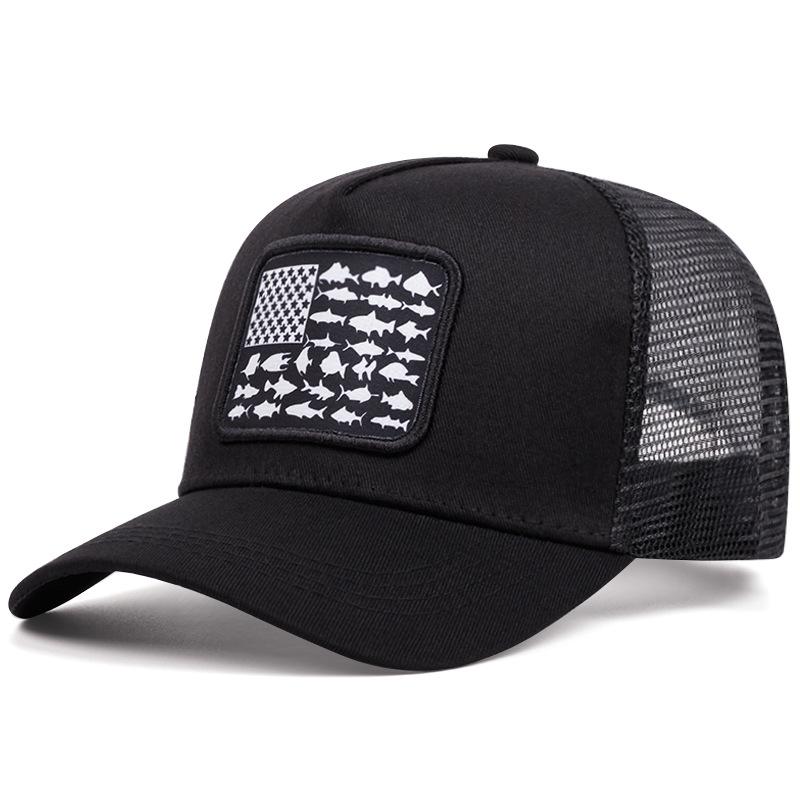 Hot sale High quality American Flag Embroidery Baseball Net Caps Spring and Summer Outdoor Adjustable Casual Hats Sunscreen Hat