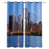 Hamanton Architecture In New York City Window Curtains Scenic Curtains for Living Room Decorative Items Living Room