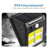 Solar Powered Outdoor Solar Lamp LED COB LED Wall Light Easy To Install Solar Garden Light  Garden