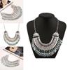Ethnic Style Simulation Gemstone Decoration Tassel Design Women Necklace For Gift For Jewelry Enthusiasts
