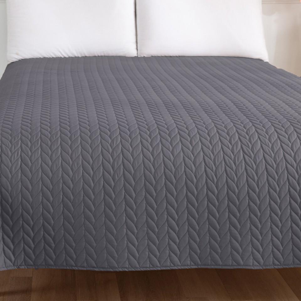 Doppelseitige wasserdichte Tagesdecke, Gesteppte Decke, Rutschfeste Tagesdecke, Gesteppter Überwurf
