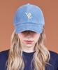 Bajal 3D Monogram Pigment Washed Corduroy Oversized Ball Cap Sky