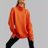 Women's Classic Solid Color Turtleneck Sweater - European & American Autumn/Winter Loose Knitwear