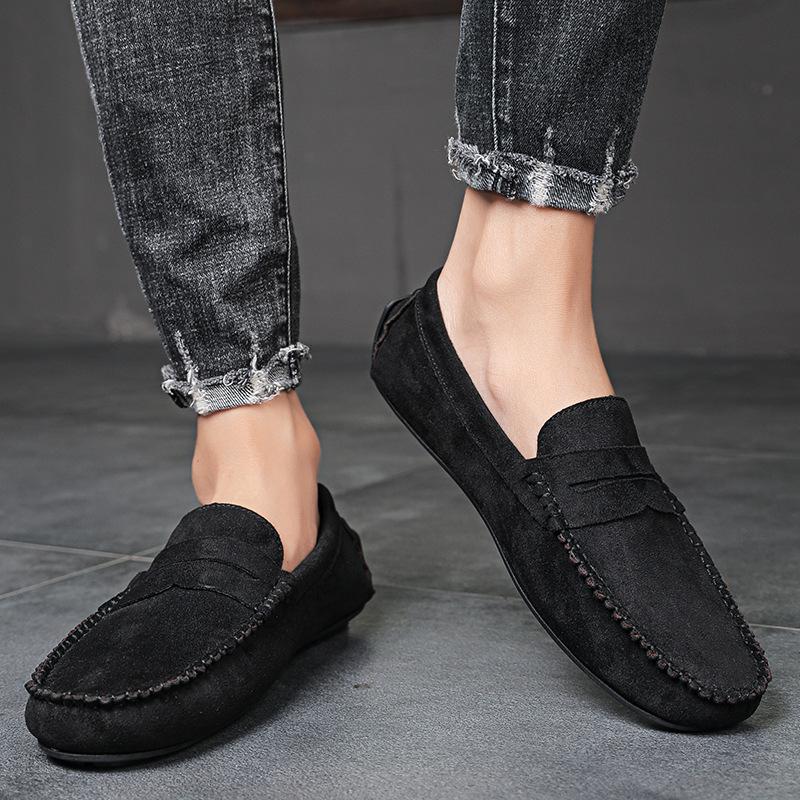 New large size 472025 one-pedal loafers men's men's men's Doudou shoes foreign trade lazy foot driving shoes