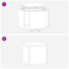 Outdoor Storage Box White 55 x 50.5 x 50 cm Steel