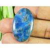 38Cts Genuine Neon Blue Apatite Oval Crystal Cabochon Loose Gemstone 20X33MM SK-2096