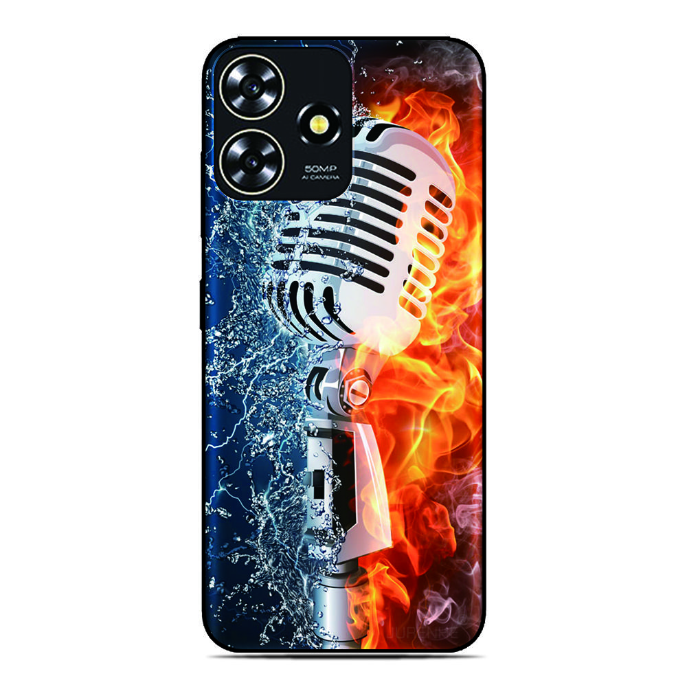 Flame Musica Phone Case For Blackview Wave 9C 8C 6C Shark 9 Color 8 Oscal C80 C70 C60 C30 C20 Pro Flat 2 1C 2C Tiger 13 12 Cover
