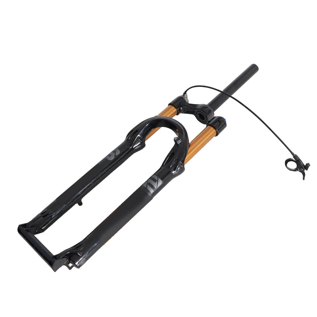 29in Mountain Bike Fork Shock Absorbing Fork Black Accessories Aluminum Alloy Fork Remote Lockout