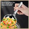 1pc Stylish Large-Head Soup Ladle, Easy-to-Clean Stainless Steel Material - Suitable for Making Soups, Frying Dishes