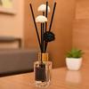 50Pcs Aroma Diffuser Reed Sticks Black 18Cm Long 3Mm Rods Replacement for Home Scent Air Purification