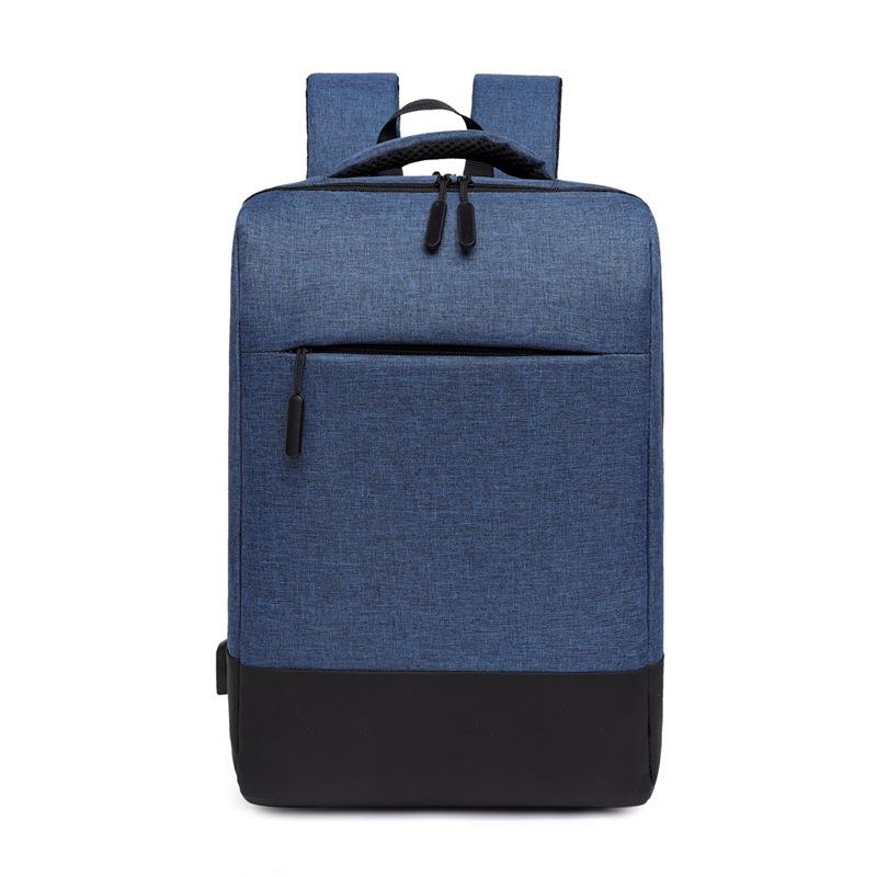 Casual simple business men's backpack trend travel student computer bag, polyester notebook backpack