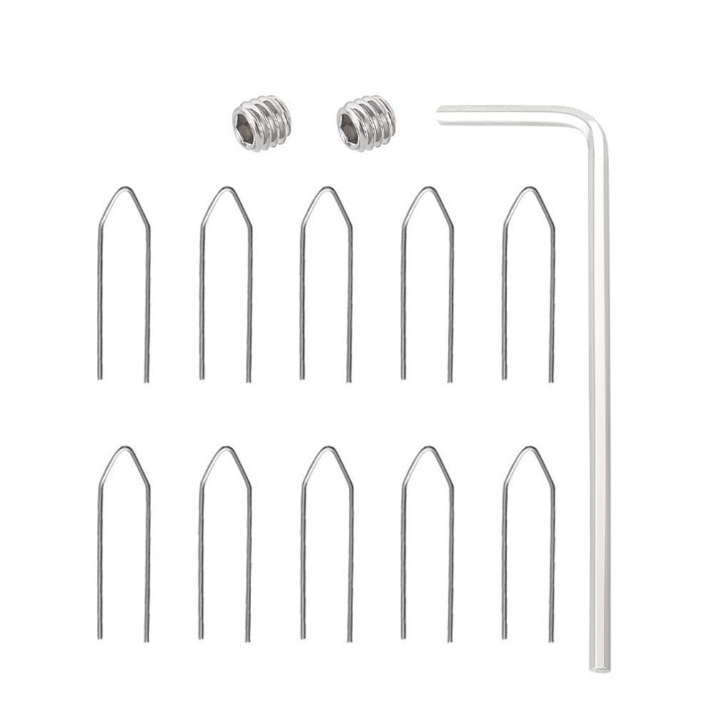 Отвертка для спиц велосипеда Держатель колпачков спиц колеса Съемник спиц Ключ для установки Соединительный инструмент B 10 card pins + wrench screws #1