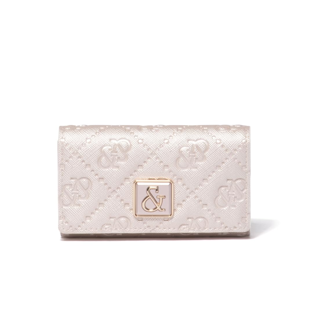

Pinky & Diane Key Case [& Union] Women s Synthetic Leather Embossed Logo Brooch PDLWFDK1 Pearl White