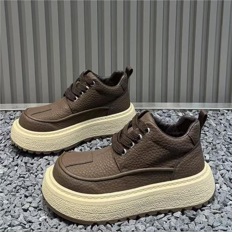 Autumn casual sports warm thick-soled wear-resistant non-slip thick-soled dad shoes