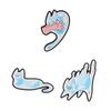 Xiaomi Cartoon Liquid Blue Spotted Cat Enamel Pins Cute Angry Fluid Cat Bite Hand Brooch Backpack Lapel Badge Jewelry Gift for Friends
