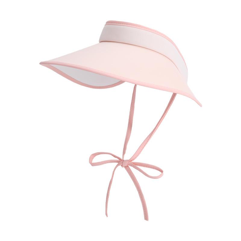 Ice Silk Summer Sun Hat With Large Brim And Bow For Women Sun Protection Lightweight