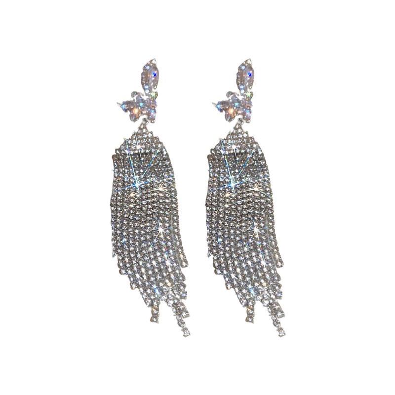 Exaggerated Tassel Earrings: Fashionable  Elegant  Long High-end  and Luxuriously Chic