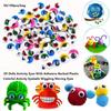 50/100pcs/bag Plastic Colorful Activity Eyeballs with Eyelashes DIY Kindergarten