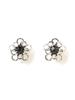 Ray BEAMS/Accessories Lace Flower Mini Earrings, Women's, Silver Free