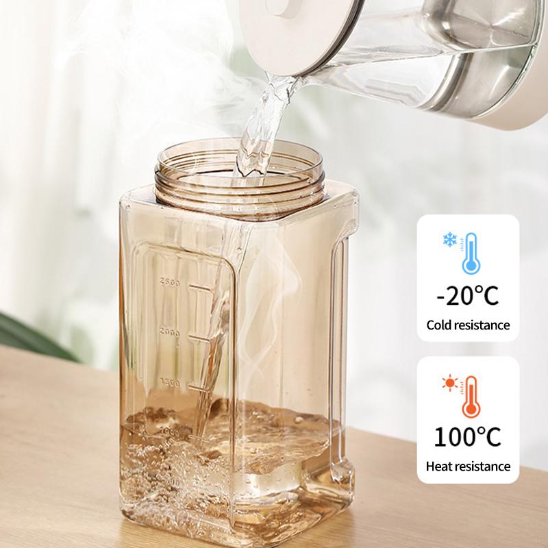 3.5L Refrigerator Cold Water Bottle Large Capacity Kettle with Faucet Iced Beverage Dispenser Kitchen Drinkware Juice Container