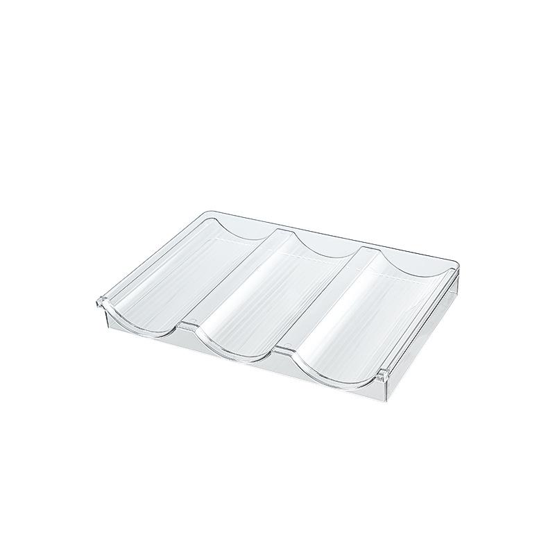 Cross-border Transparent PET Wine & Cup Holder: Multifunctional Folding Storage Rack