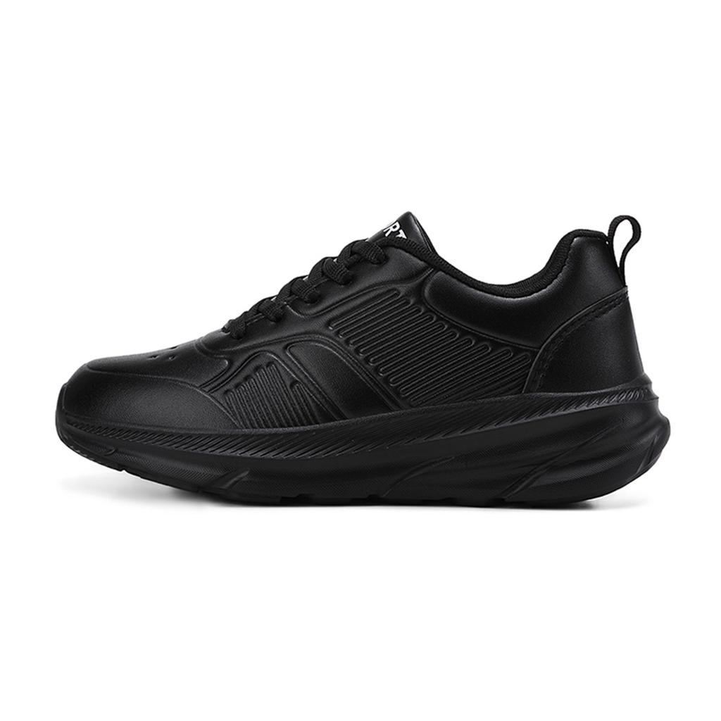 New leather women's shoes black waterproof and non-slip sports casual shoes spring and autumn shoes