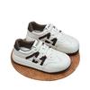 Leather round head popular little white shoes women's 2025 new autumn platform versatile casual sports Forrest Gump shoes German training shoes