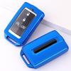 Key Fob Cover Case Fit for Jeep Grand Cherokee Grand Wagoneer   Soft TPU Keyless Entry Remote Holder Skin Protector (Blue)