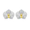 WOSTU 925 Sterling Silber Mini Blume Schmetterling Vogel Biene Steckerohrringe Regenbogen Mondstein Kätzchen Ohrstecker Mädchen Party Schmuck