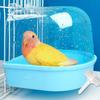 Hanging Bird Bath for Cage Transparent Shower Box Parrot Shower Perch