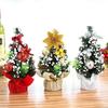 20cm Mini Artificial Christmas Tree Tabletop Xmas Decoration Ornaments Party DIY Home Festival Decor Creative Party Supplies