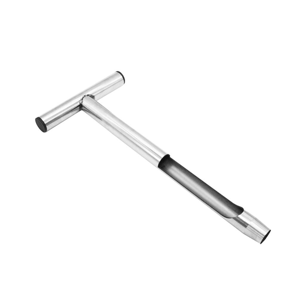 12.8   Soil Sampler Probe T Type Handle Soil Test Kits with 2Pcs Sample Bags Steel Soil Sampling Tool for Garden Lawn