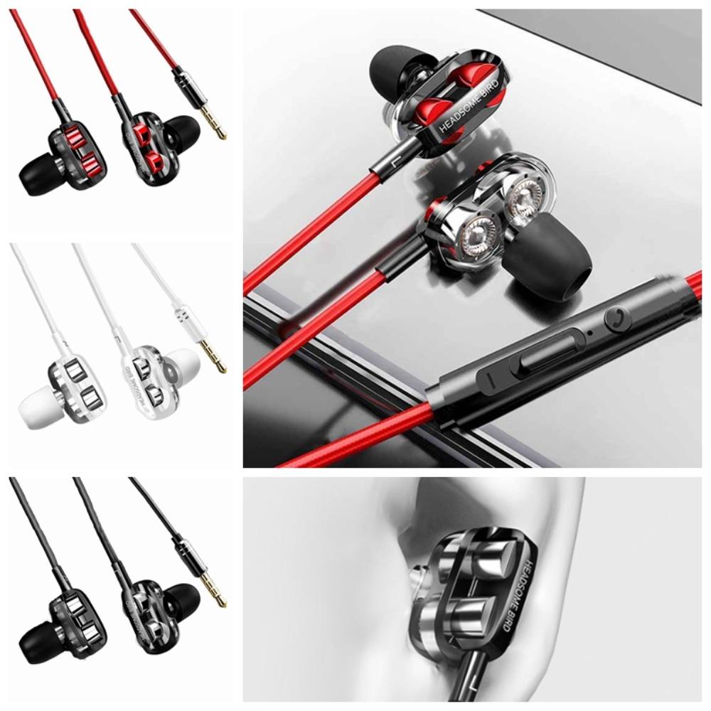 

with Mic Wired Headset Plug-Type 3.5mm Earphone Sleep Earphone Wired Headphone Gaming