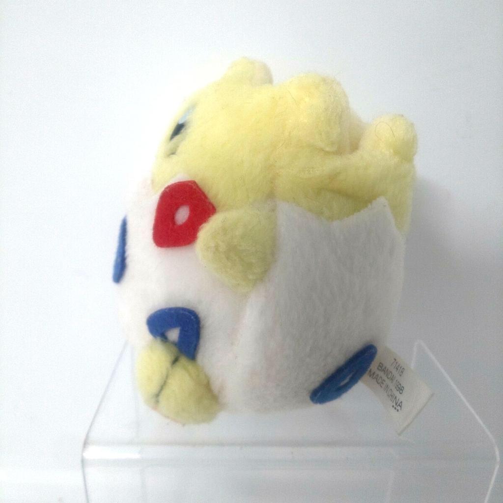 [USED]Pokemon Togepi Plush Toy 1998 Condition Original Item 8cm Pocket Monsters Bandai Nintendo Anonymous Shipping (Early Model) - - As-is - - Height