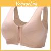 Front Cup Underwear Zipper Cotton Stainless Steel Vest Style Oversized Bra Solid Color Lightweight Breathable Soft Comfortable Casual Tank Top