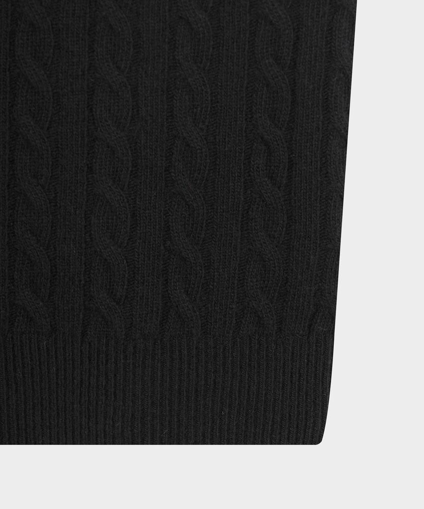 BROOKS BROTHERS [Women'S] Wool Cable Sweater (Black) (Bbwrwbf401)