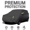 Car Dustproof Waterproof Cover Full Covers with Reflective Strip Sunscreen Protection Cover UV Scratch-Resistant for 4X4/SUV