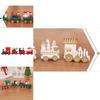 Delizioso Treno di Legno Decorazione Natalizia Regalo Ideale per le Feste per Bambini e Scuole