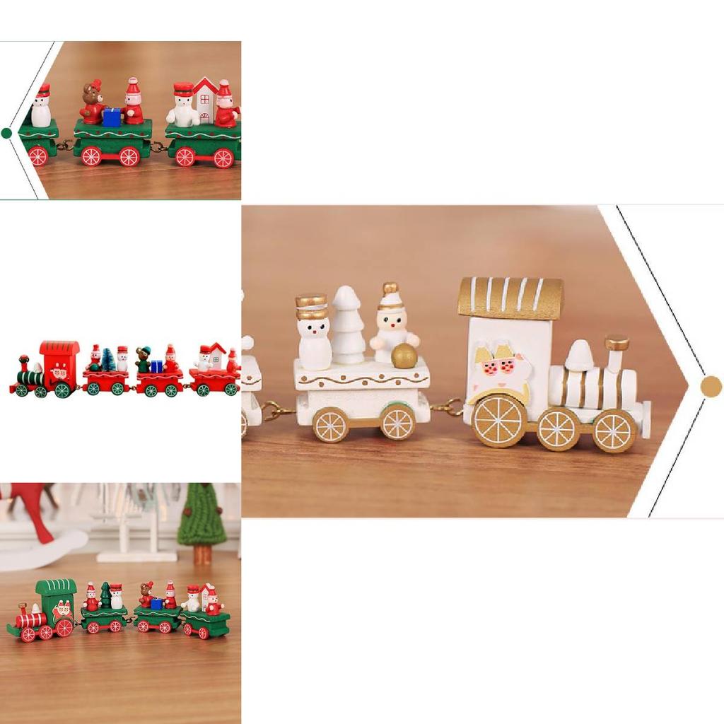 Delizioso Treno di Legno Decorazione Natalizia Regalo Ideale per le Feste per Bambini e Scuole