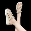 Fashion Sandal Open Toe Pearl Ladies Shoes Wholesale 2025 Trend On Sale Luxury Footwear Pvc Chic and Elegant Asian Size Women's Sandals