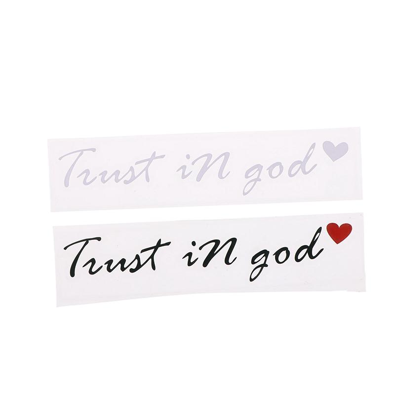 Trust In God Believe In God Rearview Mirror Stickers God Letter Stickers Are Suitable For All Kinds Of Cars And Motorcycles