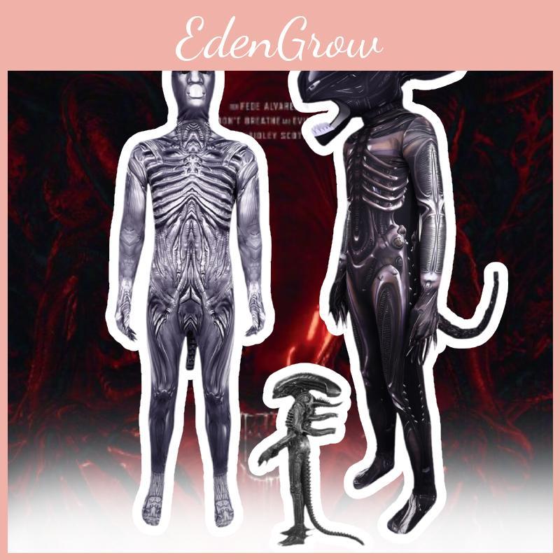 Romulus Alien Cosplay Xenomorph Predator Jumpsuit Adult Kids Costumes Bodysuits