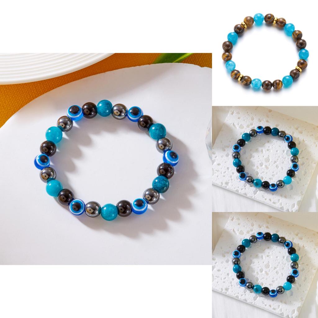 Eye Of The Devil Stretch Bracelet With Electroplated Finish For Women Accessories